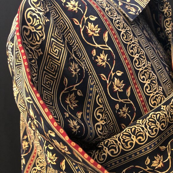 Elegant Liz Claiborne Button Down Silk Shirt: Size 10 - Picture 9 of 15